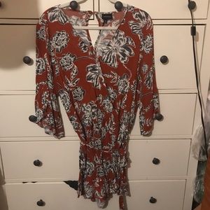 Who what wear romper floral orange white target
